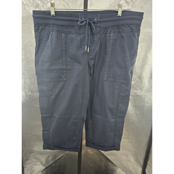 Natural Reflections Navy Cargo Pants Size 18 W - Picture 1 of 6